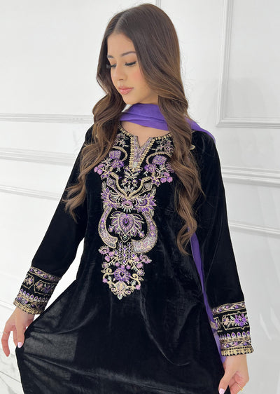 HK289 - Black - Readymade HK Outfit - Memsaab Online