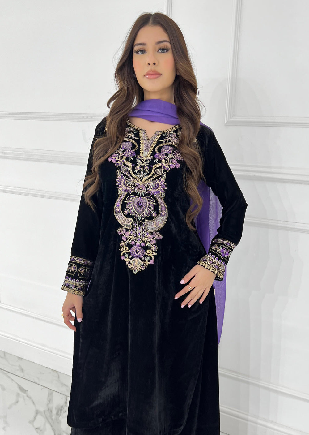 HK289 - Black - Readymade HK Outfit - Memsaab Online