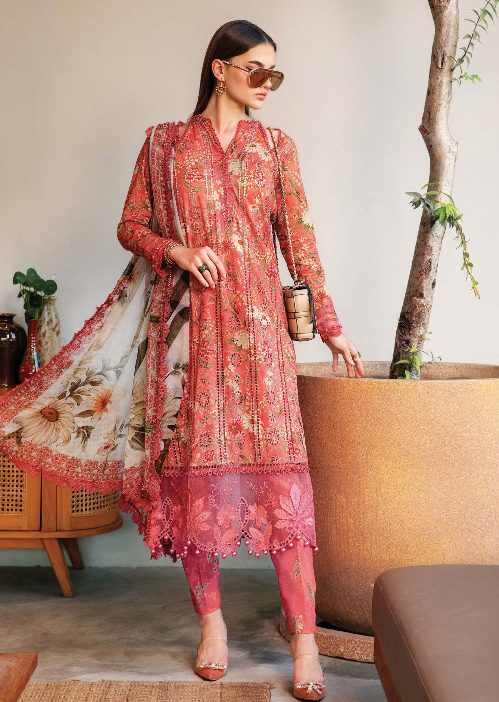 MPLS-08-A - Maria B Mprints Spring Summer Printed Lawn Suit 2025 - Memsaab Online