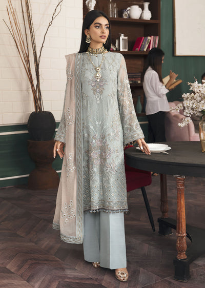 FE-510 - GREYISH ARGENTATE - Unstitched - Flossie Executive Collection Vol 5 2023 - Memsaab Online