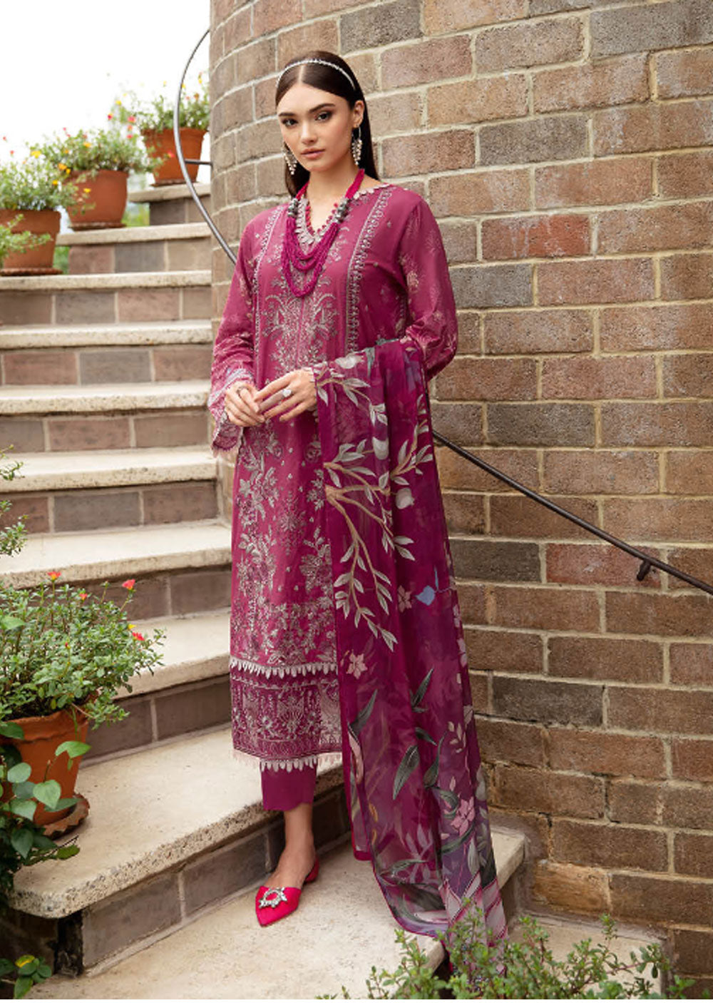 Y-908-R - Readymade - Riwayat by Ramsha Luxury Lawn Vol 09 - Memsaab Online