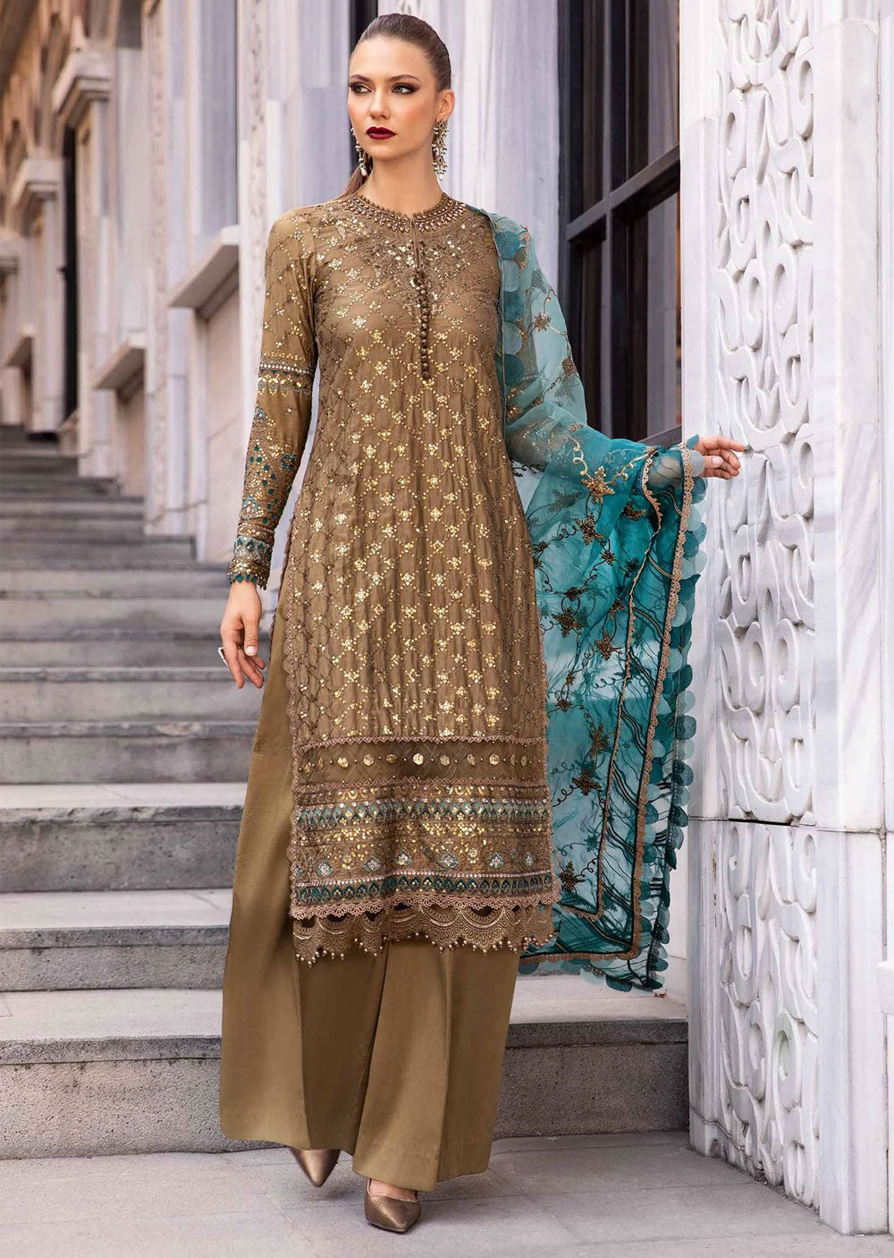 CST-808 - Sateen Collection by Maria B 2024 - Memsaab Online