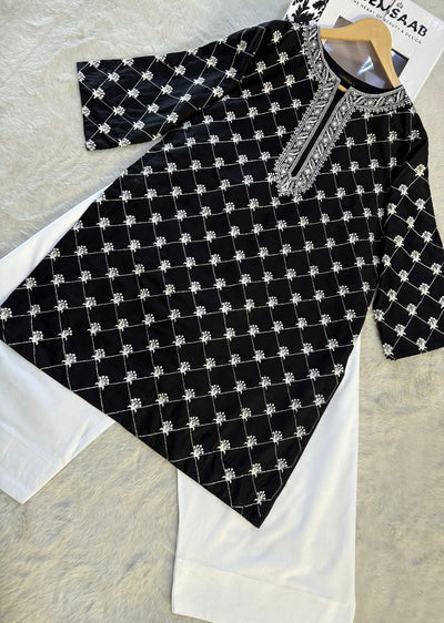 RBY-104 - RABIYA - Cotton 2 Piecce Co-ord Farshi - Memsaab Online