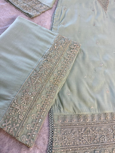ATR-1167- Readymade Sehrish B Lux Cotton - Memsaab Online