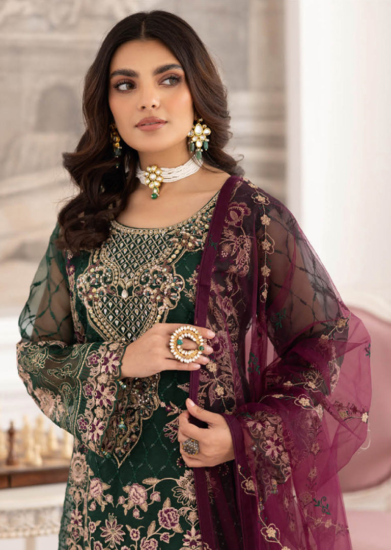 P-208- Unstitched - Dastoor by Ramsha Luxury Lawn Vol 2 - Memsaab Online