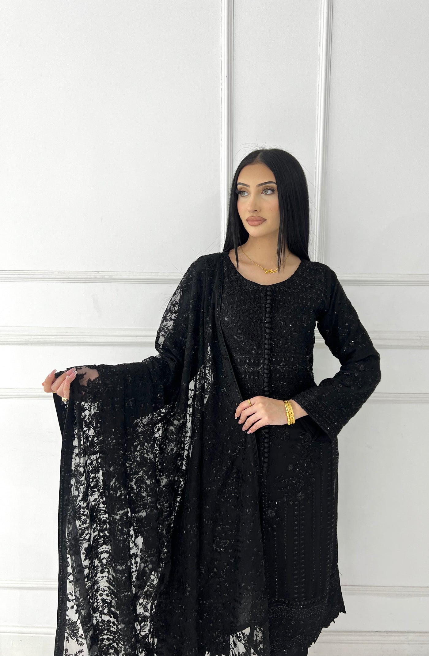 PS1664 Readymade Chiffon Suit - Memsaab Online