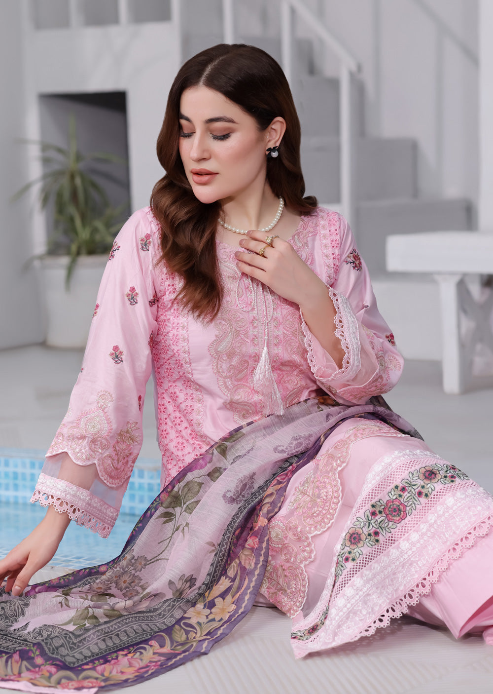 ATR-1136-Pink - Sehrish B Lux Cotton - Memsaab Online