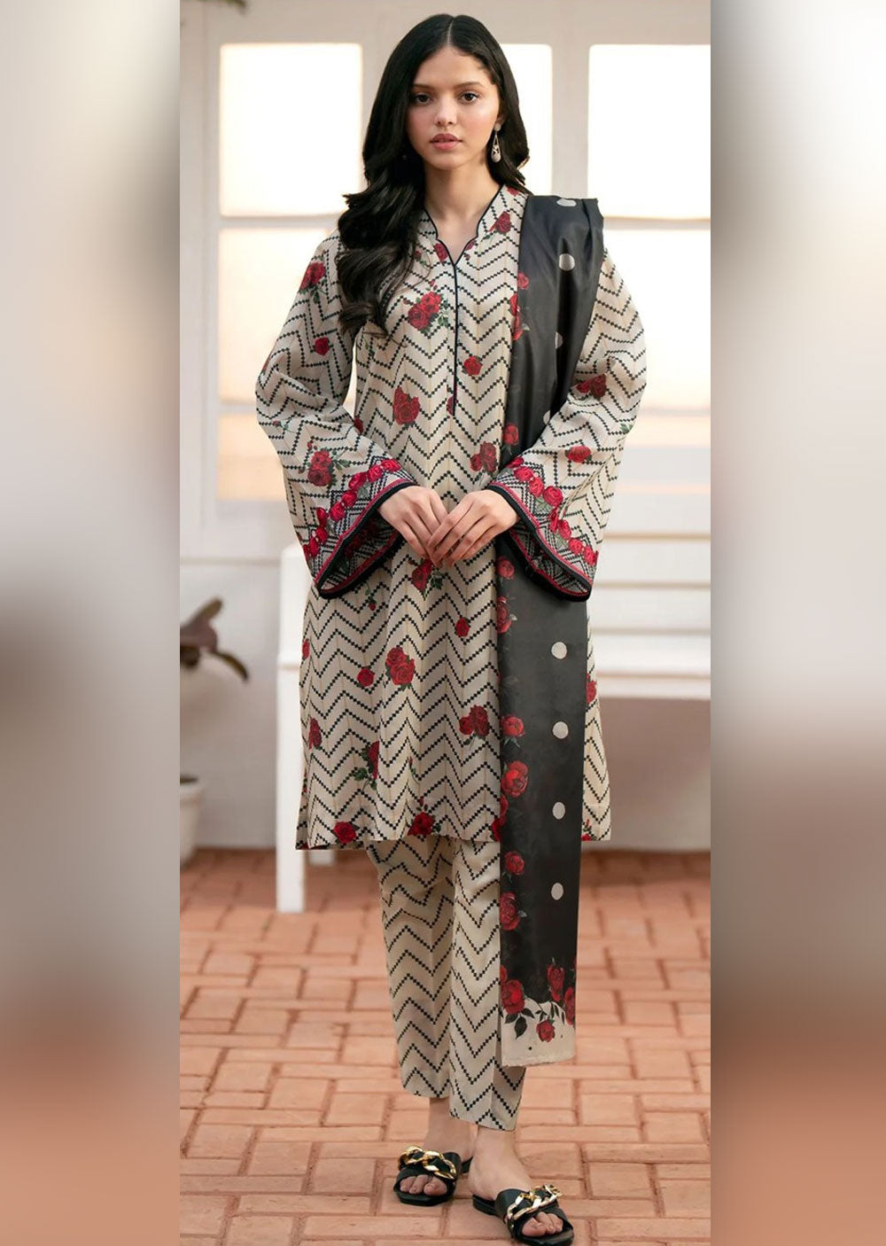 BRCB-08 - Unstitched - Baroque Inspired Suit - Memsaab Online