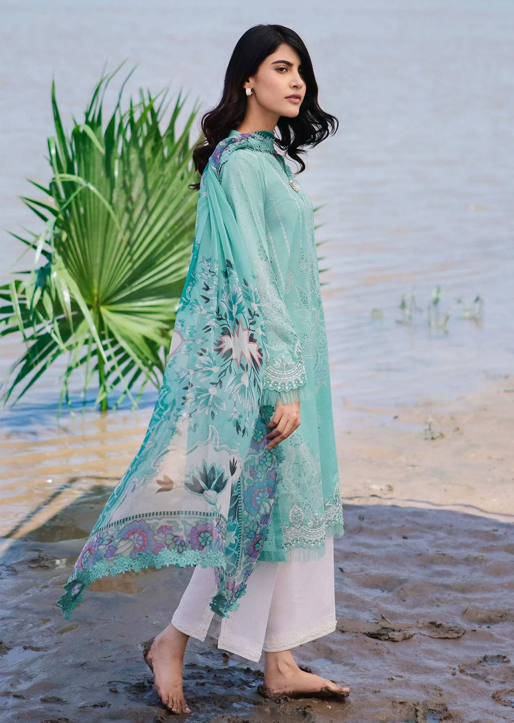 MBCS-408-A - Readymade - Maria B M.Basics Lawn Collection 2024 - Memsaab Online