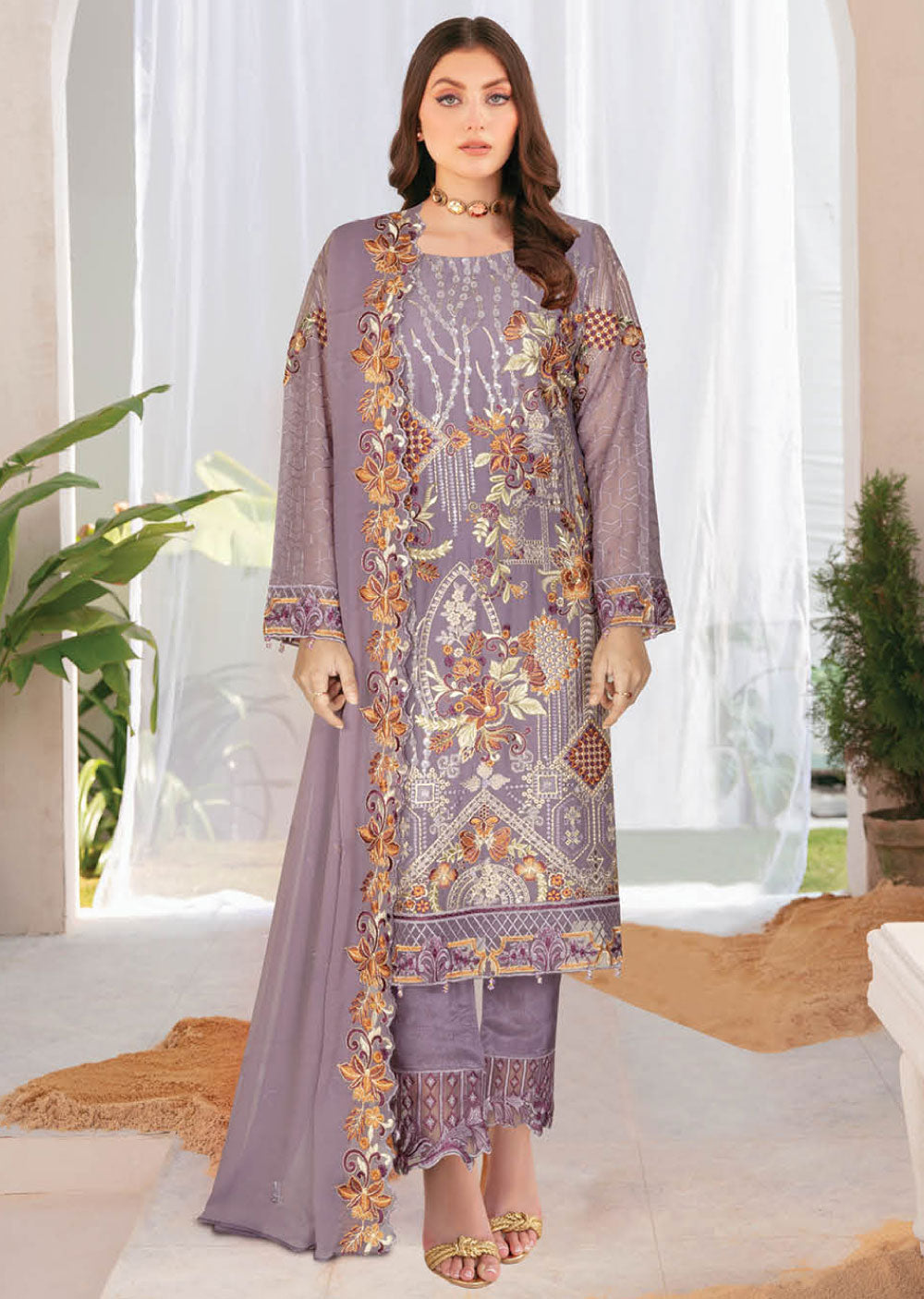 NYB-08-R - Readymade - Nayab Chiffon Collection Vol 1 - Memsaab Online