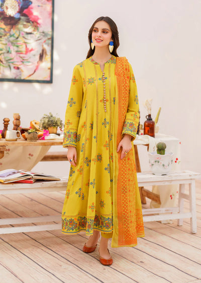 TASHA- Readymade 3 Piece Cotton Suit - Memsaab Online