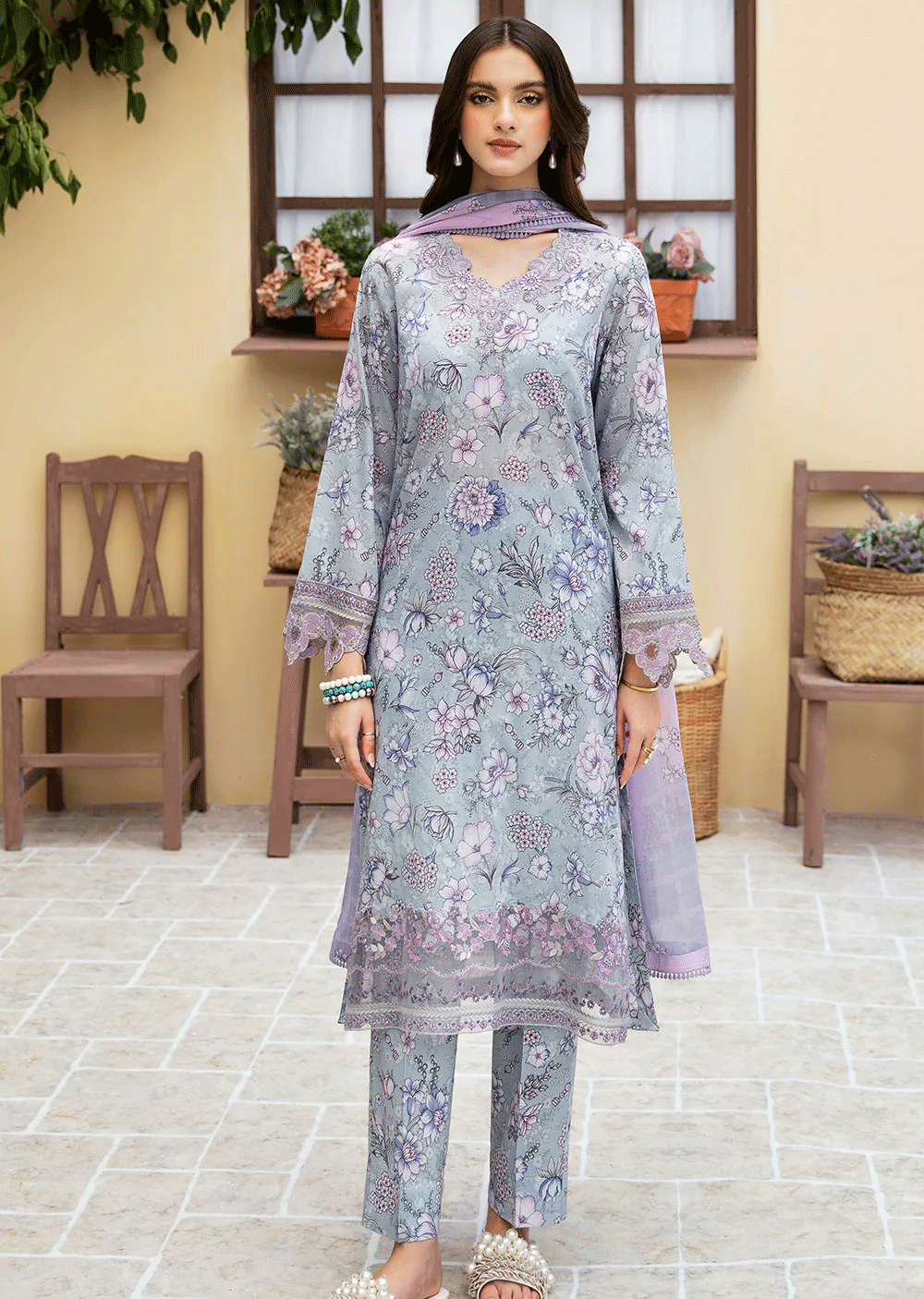 N-508-R - Readymade - Ramsha Rangrez Lawn Collection Vol 5 2024 - Memsaab Online