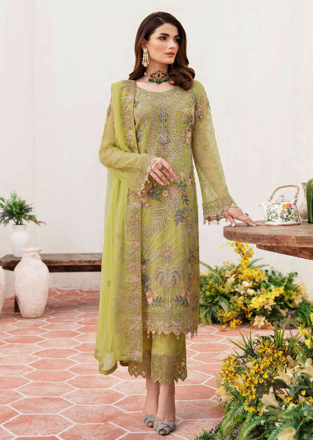 F-2408-R - Readymade - Ramsha Chiffon Collection Vol 24 2024 - Memsaab Online