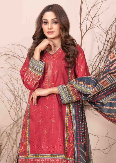 D-2608 - Unstitched - Ursiya Embroidered Lawn by Tawakkal 2024 - Memsaab Online