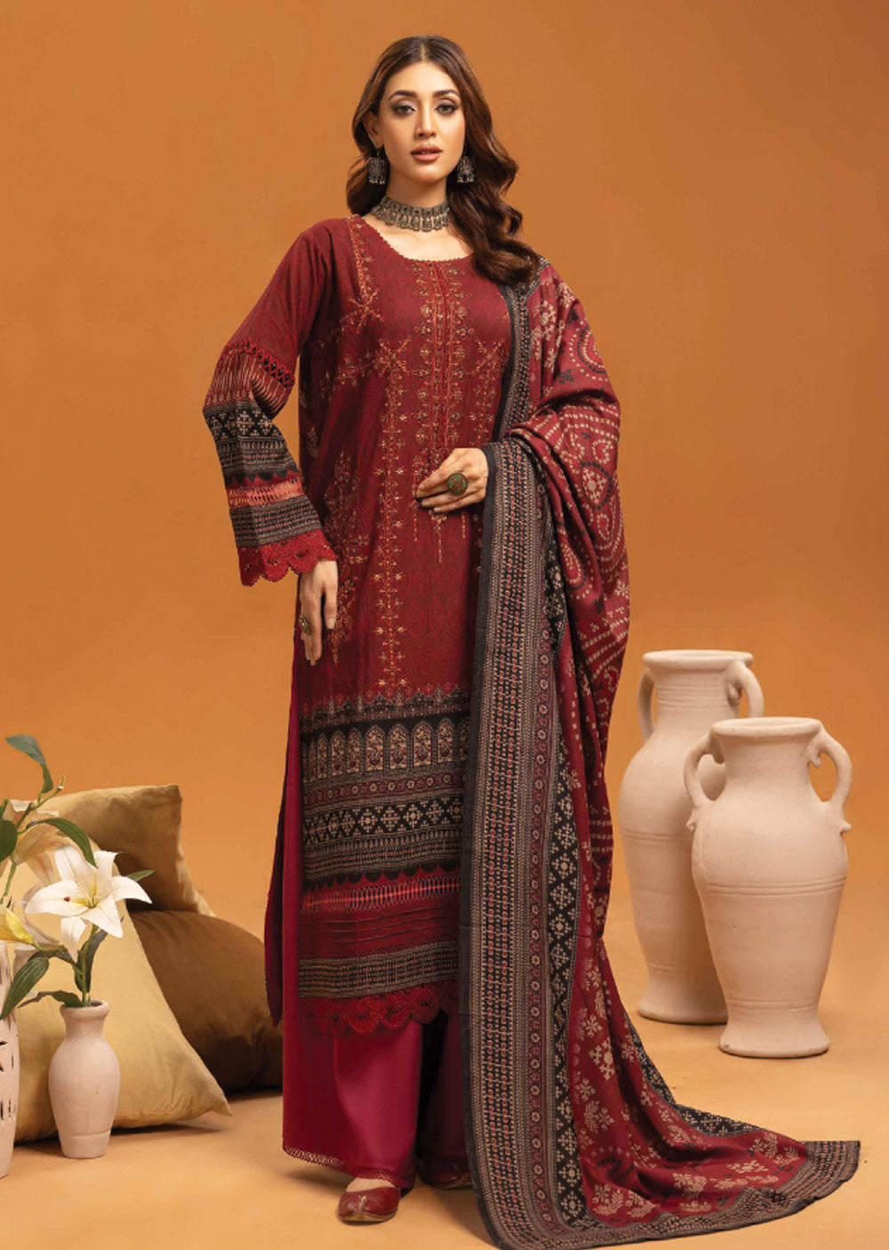 JH-193 - Unstitched - Roop Collection by Johra 2024 - Memsaab Online