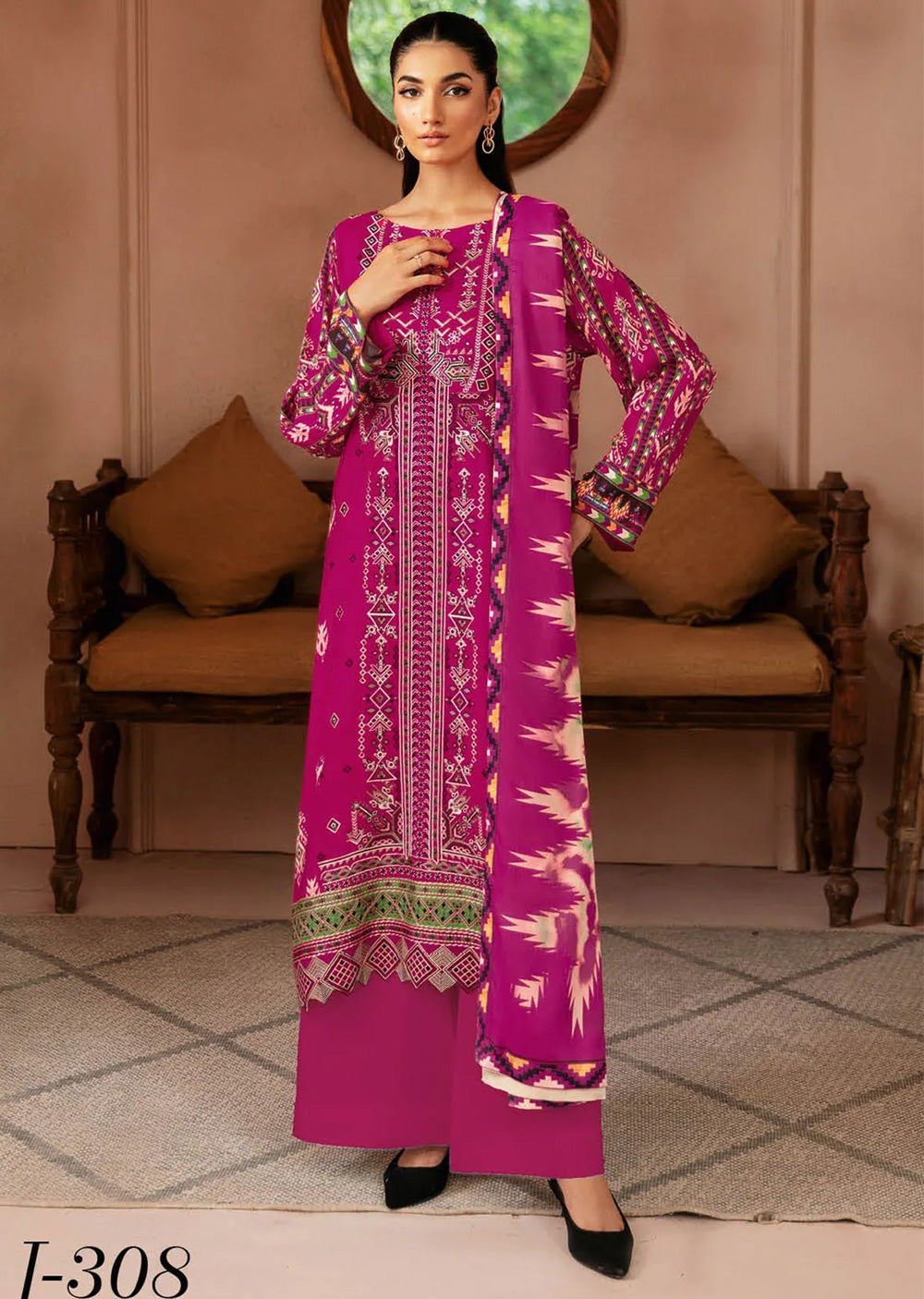 J-308 - Unstitched - Riwaj by Ramsha Volume 3 2024 - Memsaab Online