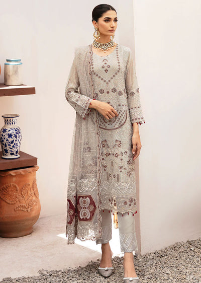 K-208 - Unstitched - Ramsha Kashish Weightless Chiffon Vol 2 2024 - Memsaab Online