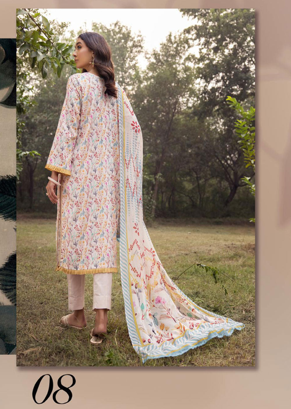 MPC-08 - Unstitched - Mahee's Printed Chikenkari Collection 2024 - Memsaab Online