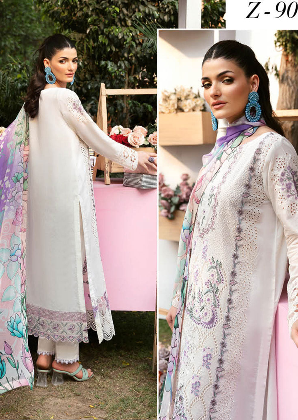 Z-908-R - Readymade - Ramsha Andaaz Luxury Lawn Vol 9 2024 - Memsaab Online