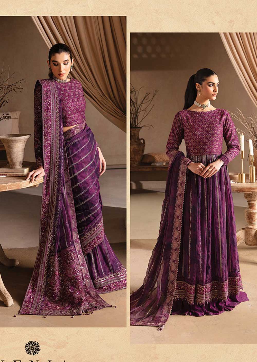 Khulat - Unstitched - Yesfir Collection by Xenia Formals 2024 - Memsaab Online