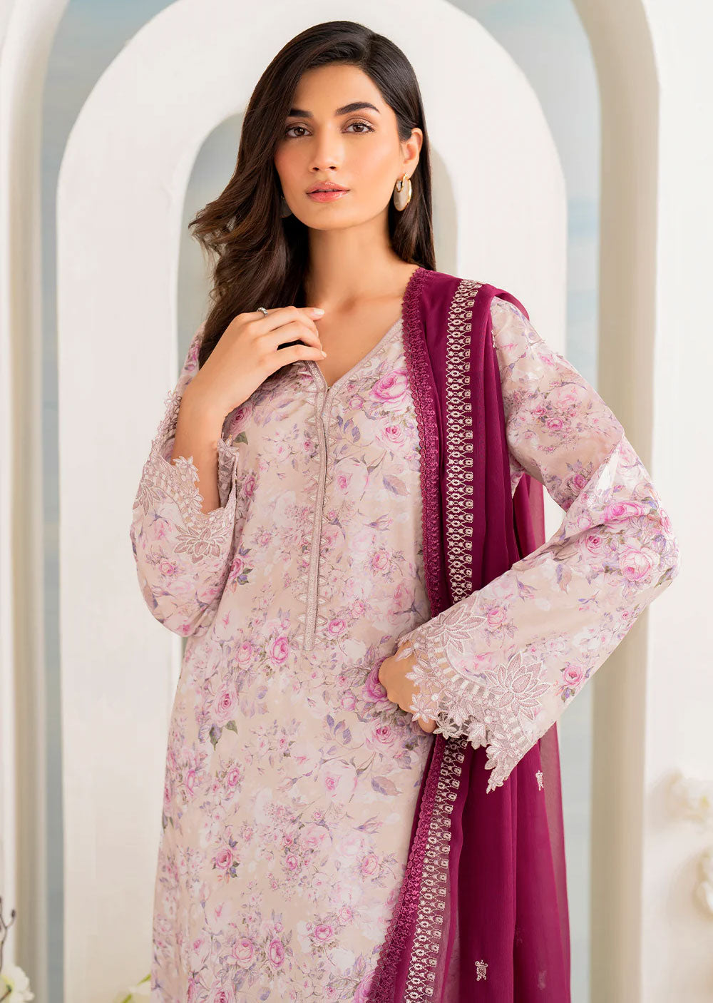 IGL-08 - Unstitched - Guzel Lawn Collection by Iznik 2024 - Memsaab Online