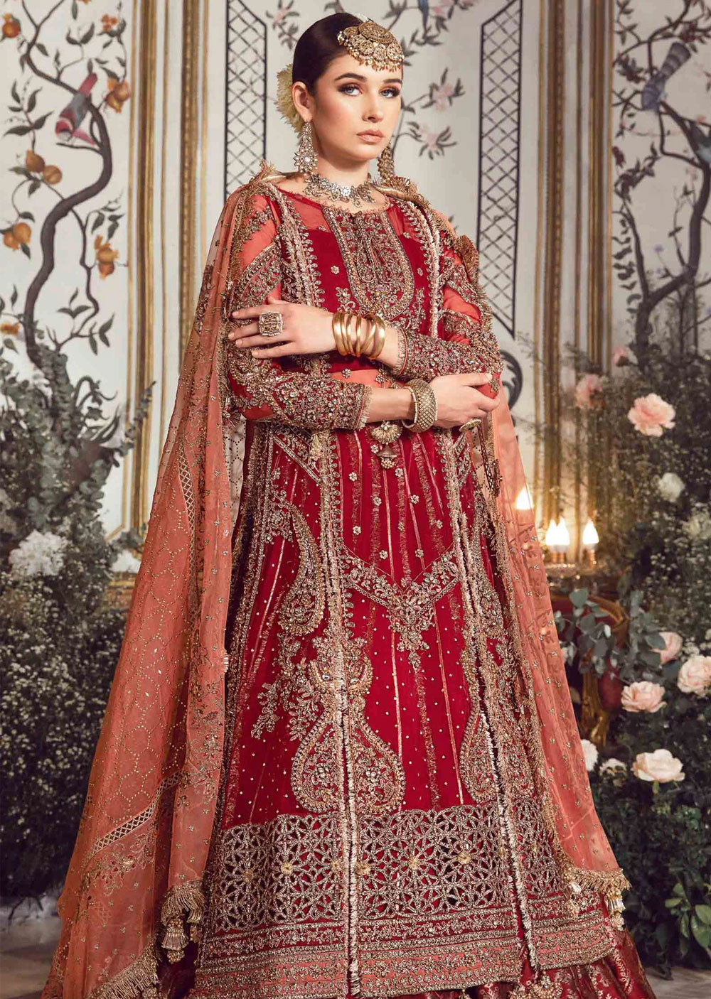 EMD-2708 - Unstitched - Maria B Embroidered Winter Collection 2023 - Memsaab Online