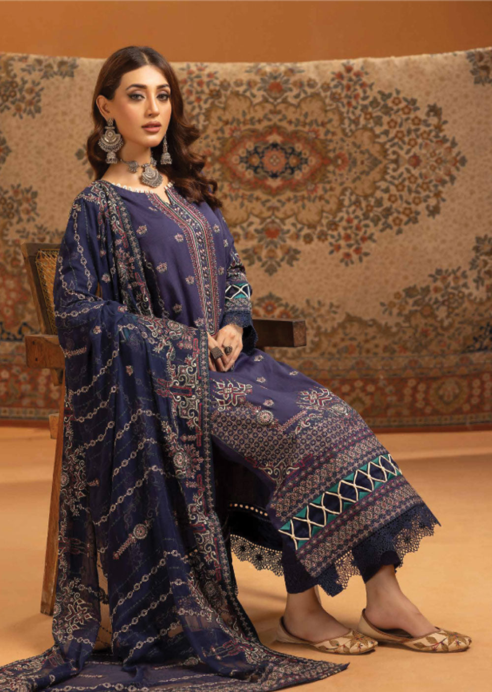 JH-148 - Unstitched - Grazia Collection by Johra 2024 - Memsaab Online