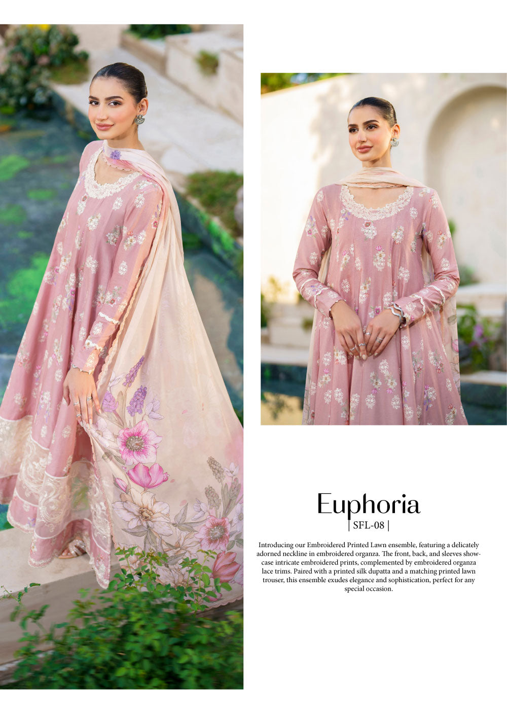 SFL-08 - Unstitched - Festive Lawn Collection by Iznik 2024 - Memsaab Online