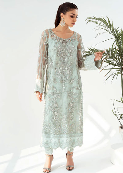 Kyra - Meeral Readymade Organza Suit - Memsaab Online