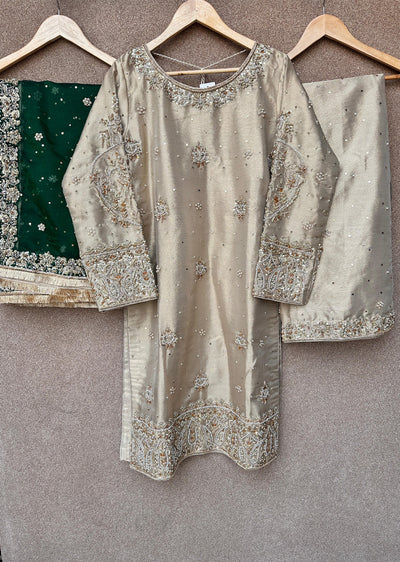 SRB1219 Fozia - Green - Readymade - Sehrish.B Designer - Memsaab Online