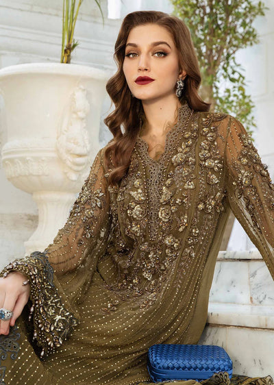 MPC-24-108 - Unstitched - Maria B Embroidered Chiffon 2024 - Memsaab Online