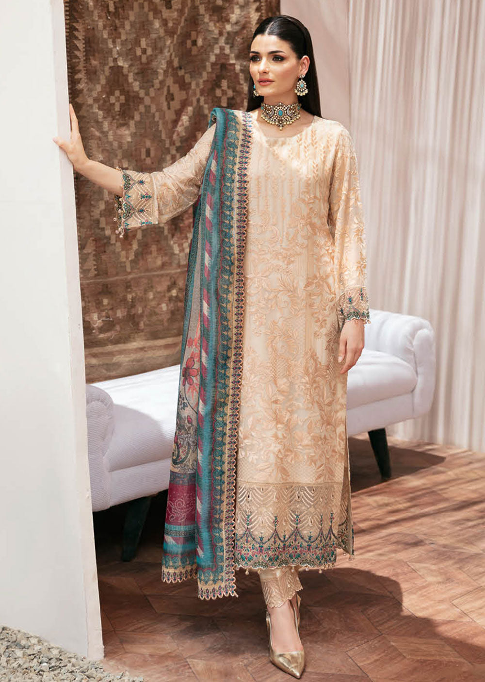 T-208-R - Readymade - Ramsha Dastan Collection Vol 2 2024 - Memsaab Online