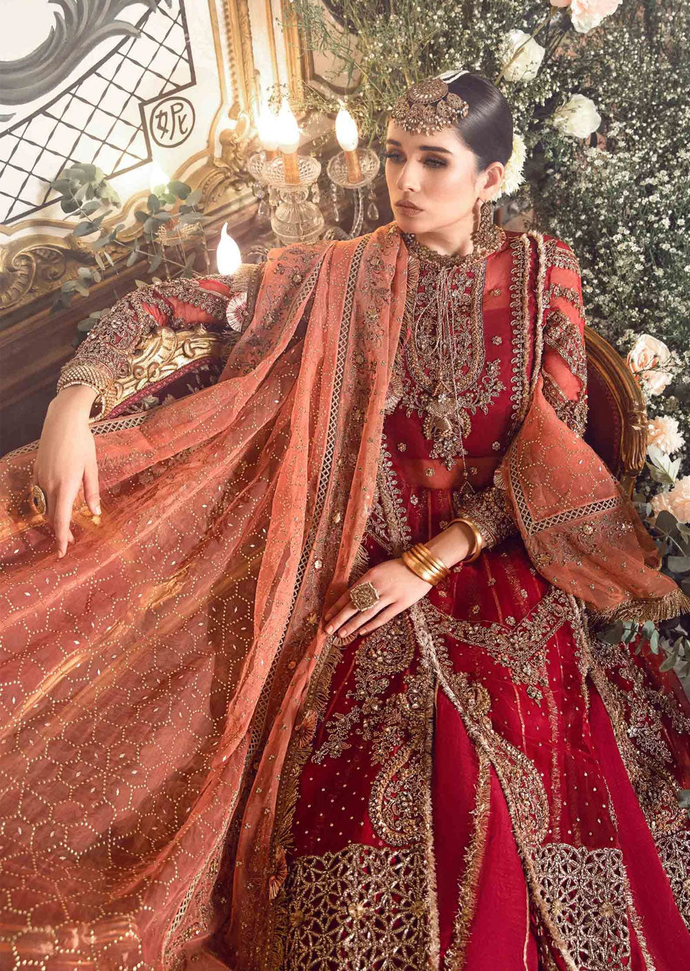 EMD-2708 - Unstitched - Maria B Embroidered Winter Collection 2023 - Memsaab Online