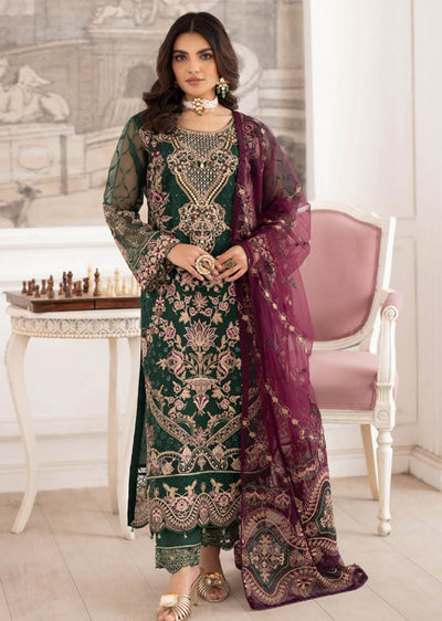 P-208- Unstitched - Dastoor by Ramsha Luxury Lawn Vol 2 - Memsaab Online