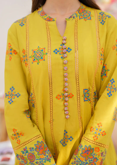 TASHA- Readymade 3 Piece Cotton Suit - Memsaab Online