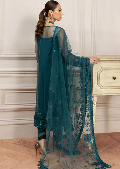 FR-801 - Chloe - Readymade - Net Suit by Farasha 2024 - Memsaab Online