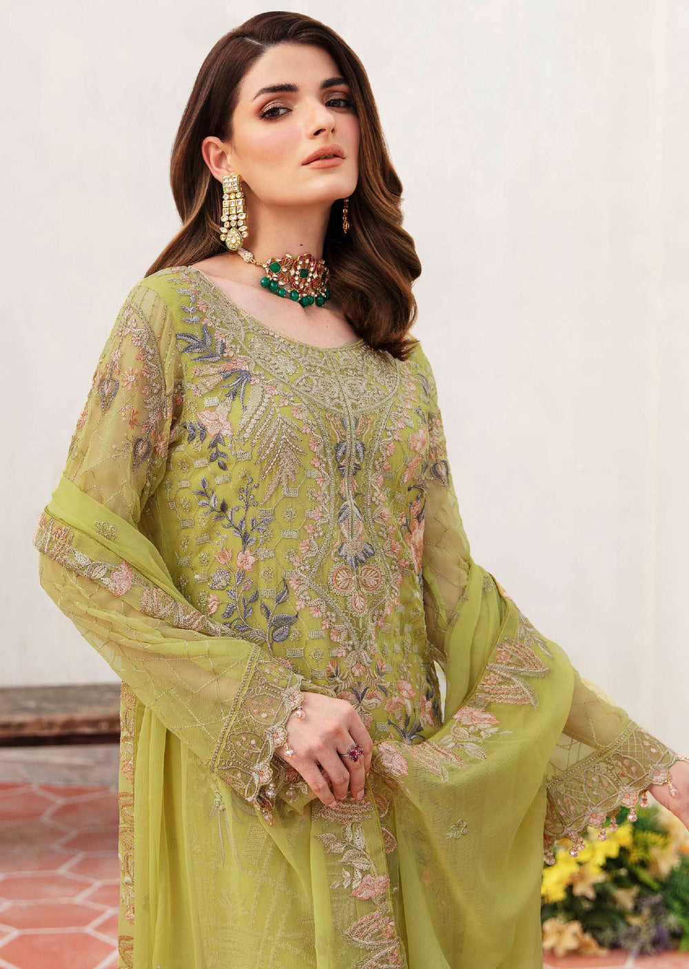 F-2408-R - Readymade - Ramsha Chiffon Collection Vol 24 2024 - Memsaab Online