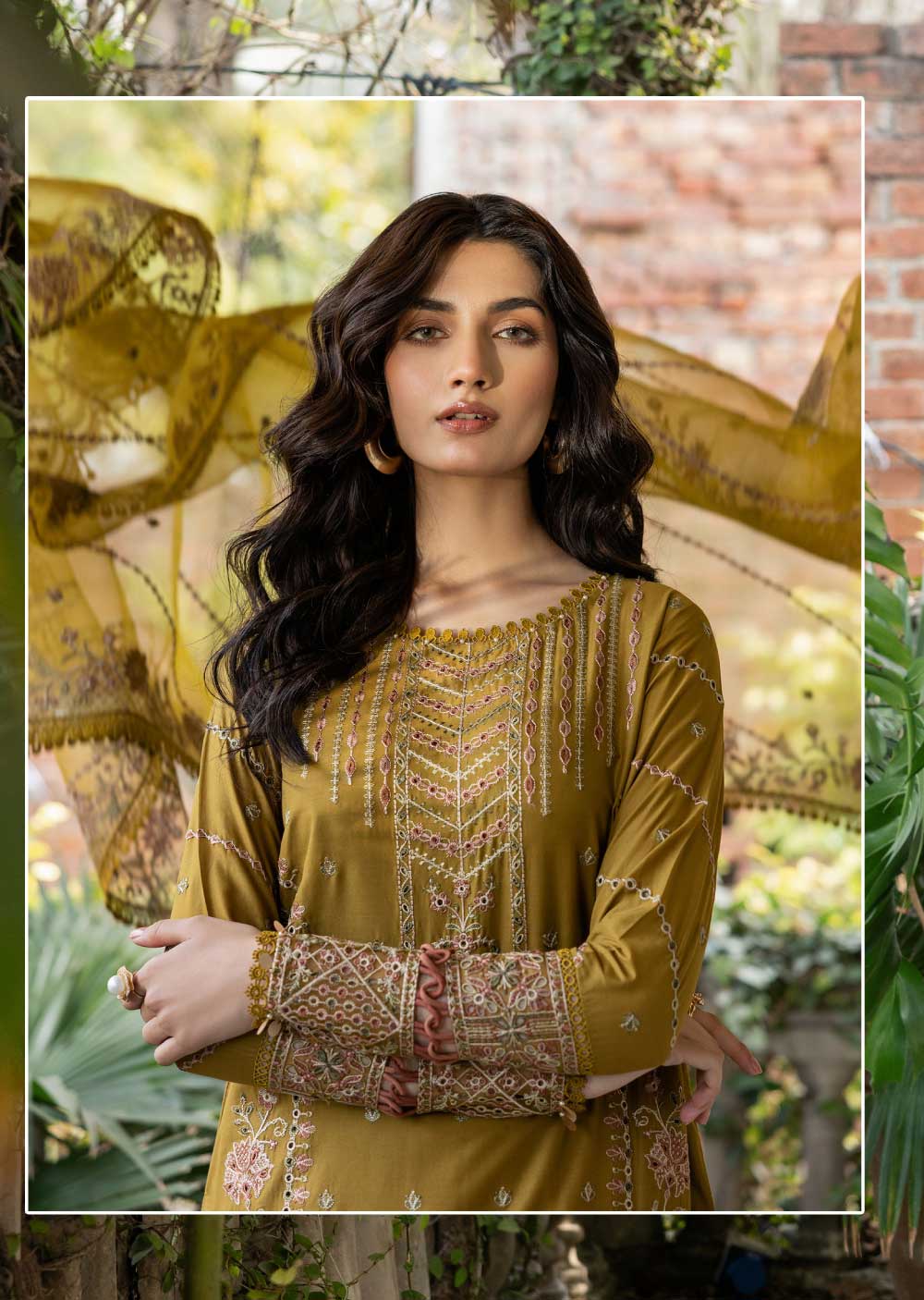 FSH-08 - Summer Bloom - Unstitched - Bahaar Embroidered Lawn Suit 2024 - Memsaab Online