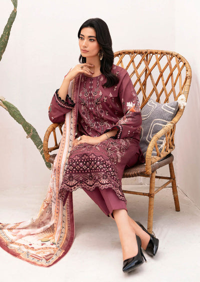 Z-1108-R - Readymade - Ramsha Mashaal Luxury Lawn Vol 11 - Memsaab Online