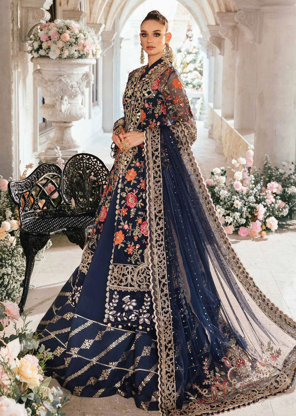 BD-2808-R Maria B Eid Collection 2024 - Memsaab Online