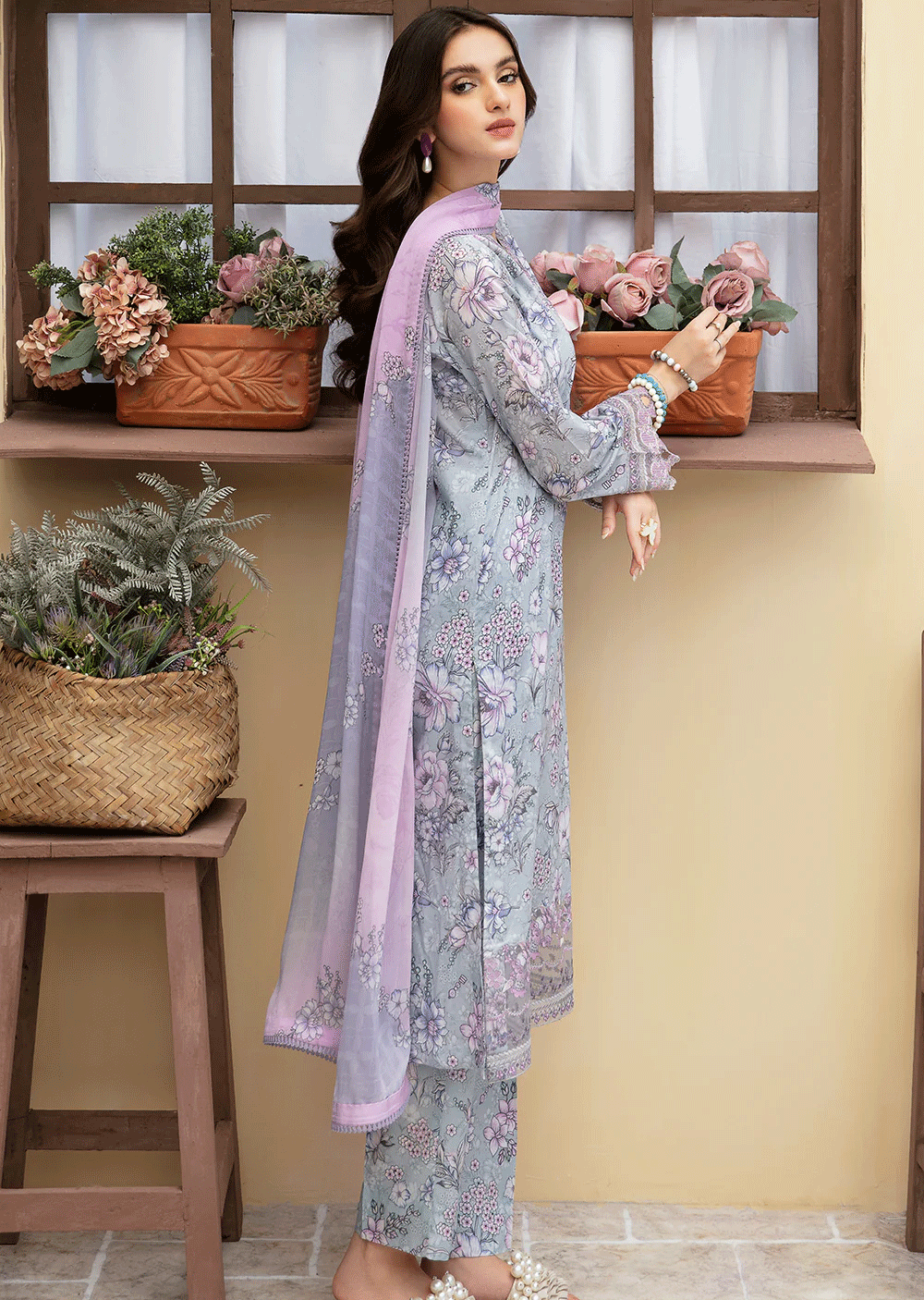 N-508 - Unstitched - Ramsha Rangrez Lawn Collection Vol 5 2024 - Memsaab Online