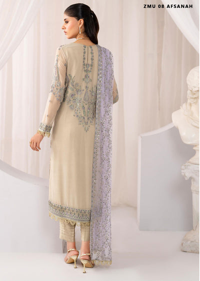 ZMU-08 - Afsana - Unstitched - Maheer Festive Formals by Zarif 2024 - Memsaab Online