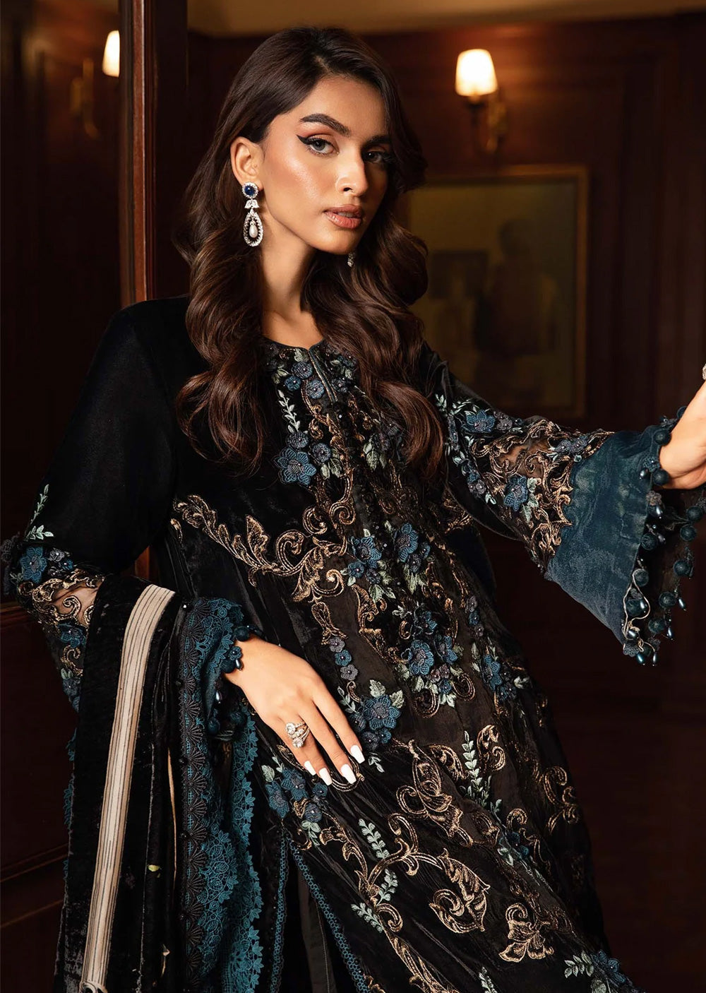 DL-1208 - Maria B Winter Luxe 2024 - Memsaab Online