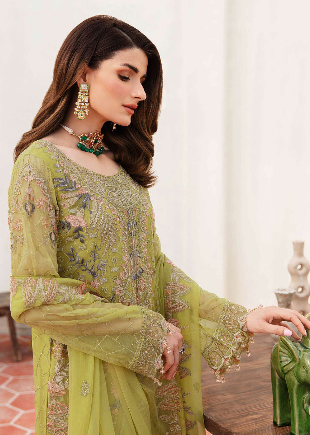 F-2408-R - Readymade - Ramsha Chiffon Collection Vol 24 2024 - Memsaab Online