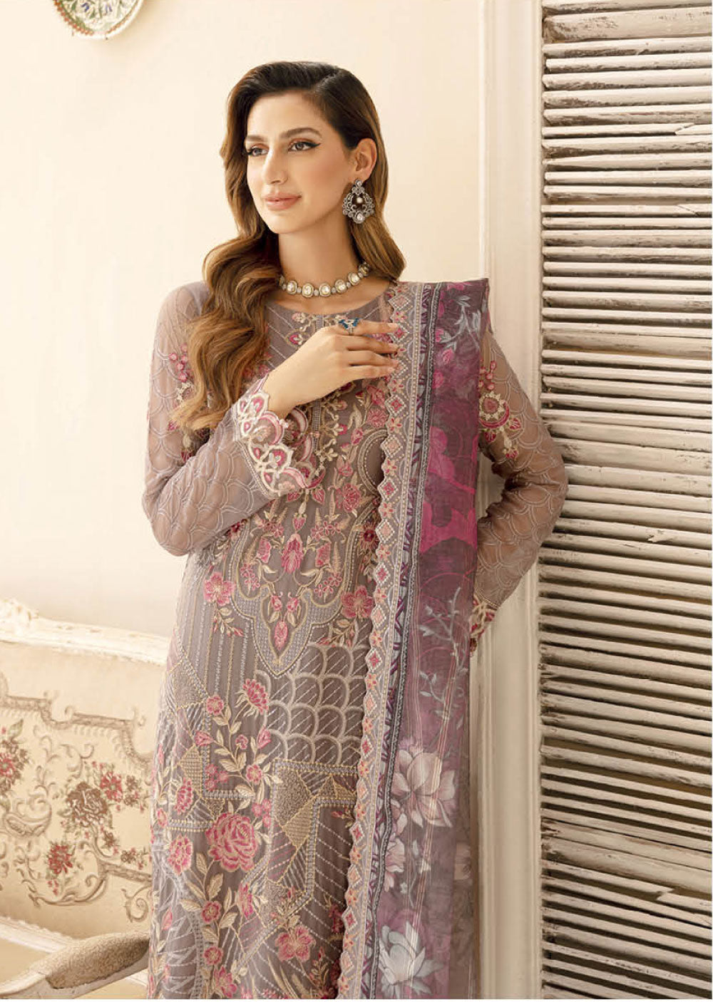 A-908 - Unstitched - Chevron by Ramsha Volume 9 2024 - Memsaab Online