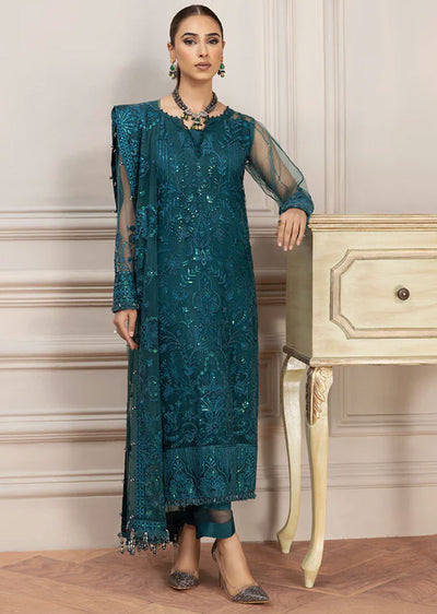 FR-801 - Chloe - Readymade - Net Suit by Farasha 2024 - Memsaab Online