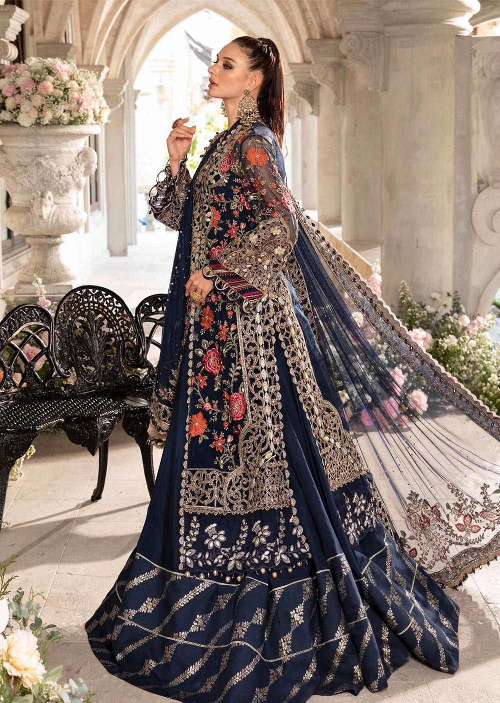 BD-2808-R Maria B Eid Collection 2024 - Memsaab Online