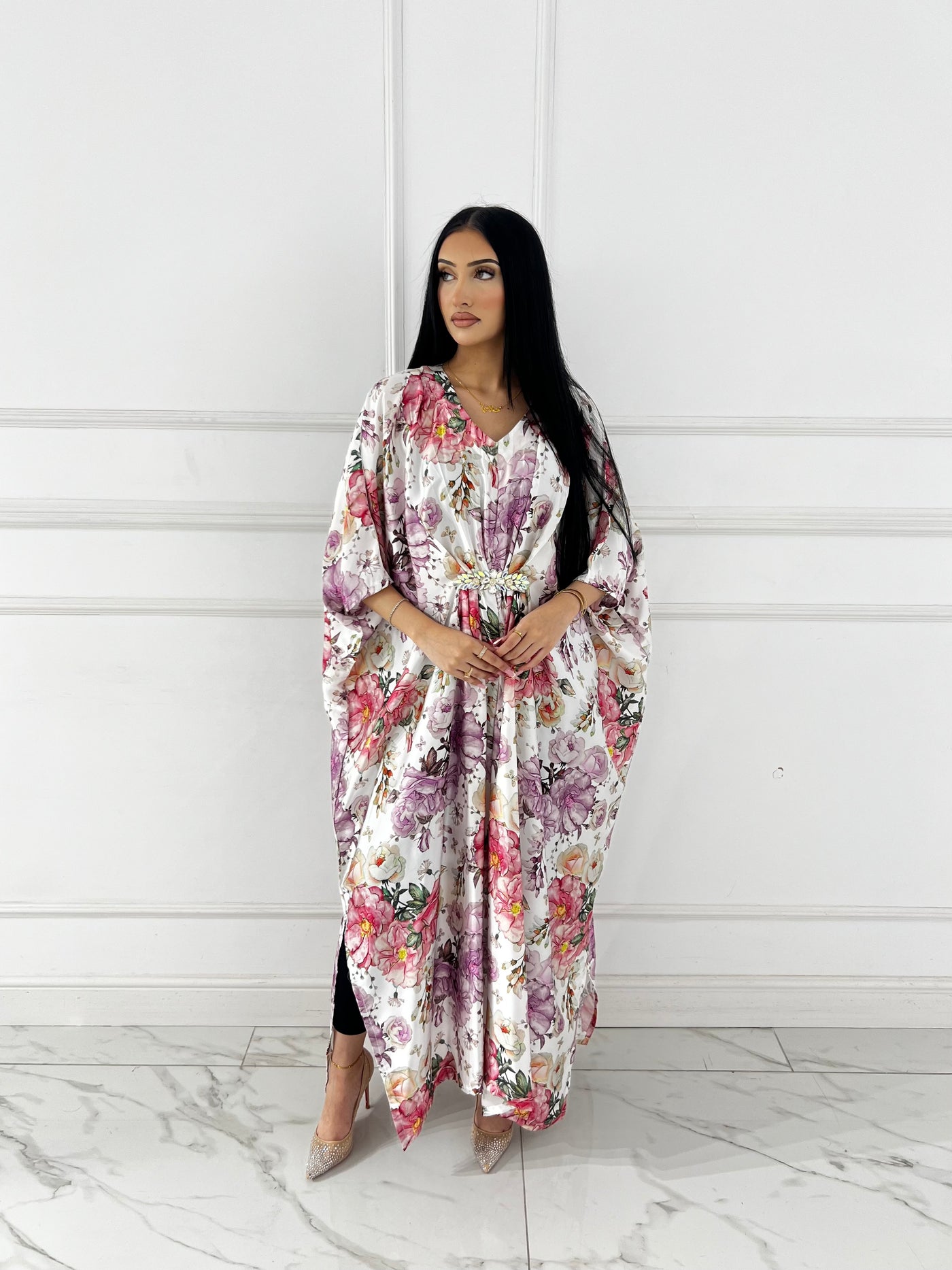 RBY-125-Readymade - Silk Kaftan 2025 - Memsaab Online