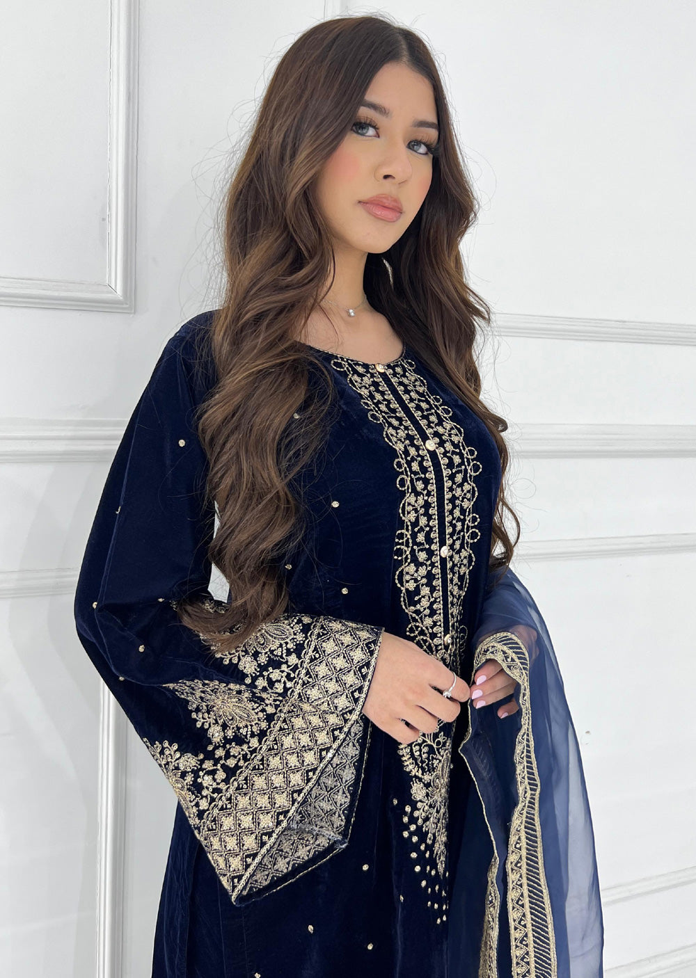 HK290 - Navy - Readymade HK Outfit - Memsaab Online