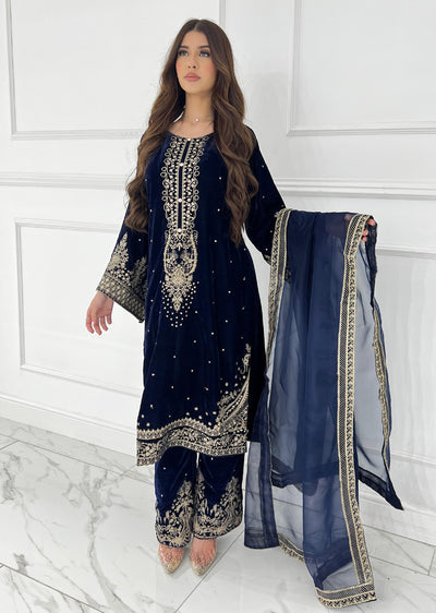 HK290 - Navy - Readymade HK Outfit - Memsaab Online